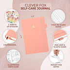 Clever Fox Self-Care Journal – Daily Reflection Notebook – Mental Health & - Image 5