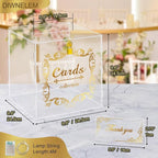 DIWNELEM Acrylic Wedding Card Box - Image 2