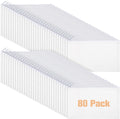 Reginary 80 Pack Canvas Zipper Makeup Bags Bulk Pencil Pouches Blank DIY Craft