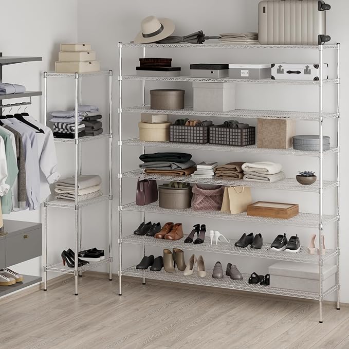 Regal Altair 18" Deep x 72" Wide x 86" Height Wire Shelving Kit | 8-Tier | NSF - Image 4