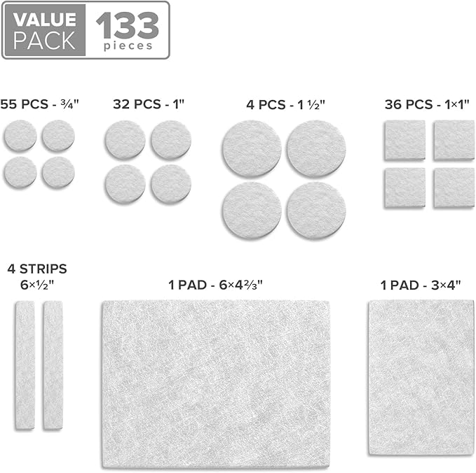 Felt Furniture Pads X-PROTECTOR 133 PCS - Image 5