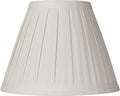 Creme Linen Large Box Pleat Lamp Shade 7" Top x 14" Bottom x 11" High by Springcrest