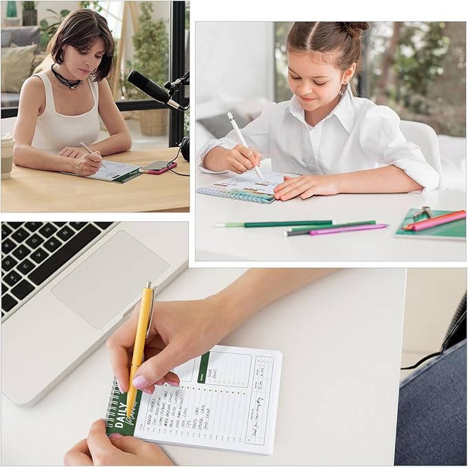 To Do List Notebook Daily Planner A5 CheckList Pad 52 Sheets, 5.9" x 8.2" Daily - Image 5