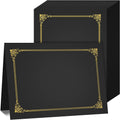akonege 50 packs black certificate holders, graduation diploma, main product view