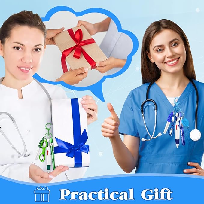 24 pcs Nurse Pen Set Include Permanent Marker Pen Pen Lights - Image 5