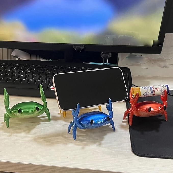 LOGUTIA Crab Phone Stand Ornament - Image 4