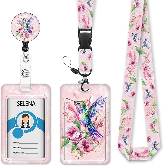 Bird Badge Holder with Retractable Lanyard, Detachable Lanyard Badge Reel by Mcapirivo
