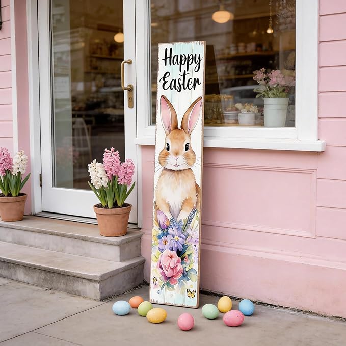 Happy Easter Bunny Welcome Sign - Image 4