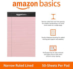 Amazon Basics Narrow Ruled 5-Inch by 8-Inch Lined Writing Note Pads - Image 2