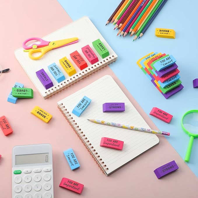 Yaomiao 180 Pcs Inspirational Erasers - Image 5