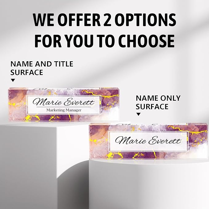 Personalized Name Plate for Desk Custom Acrylic Desk Name Plate Custom Employee - Image 5