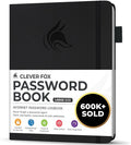 Clever Fox Password Book with alphabetical tabs. Internet Address Organizer by CleverFox