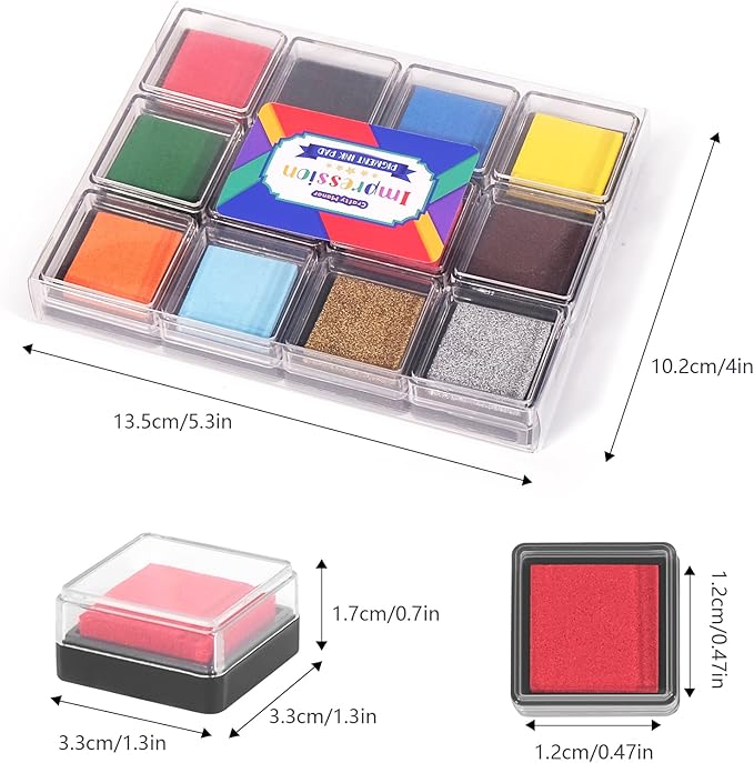CraftyManor Mini 12 Color Pigment Ink Pads - Image 2