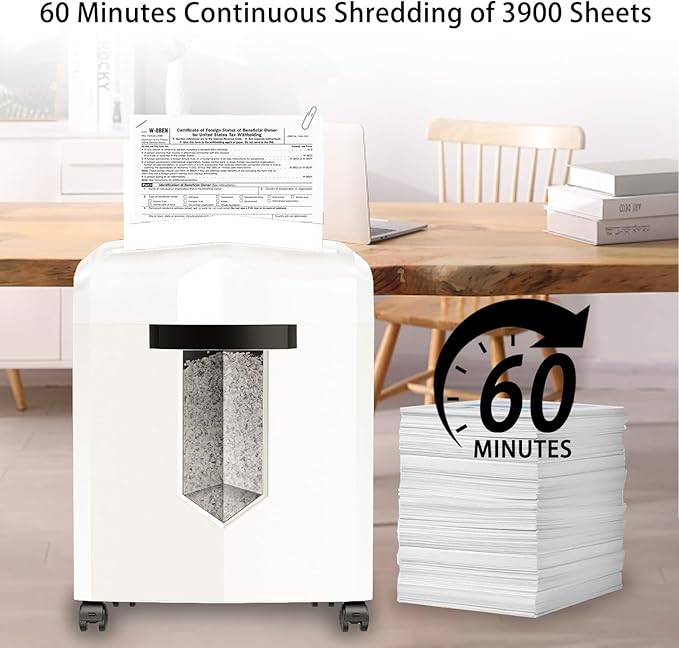 Bonsaii C266-B Micro Cut Shredder, Easy-Carry Handle, P-4 Security, 60 Min - Image 4