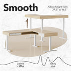 HUANUO Electric L Shaped Standing Desk, 63″ Height Adjustable Corner Standing - Image 5