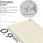 Olanglab Fiberglass Acoustic Wall Panels 4 Pack, 11.8'' x 23.6'' Sound Panels - Image 4