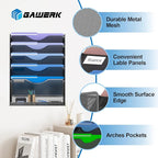 Gawerk 6 Tier Hanging File Organizer, Mesh Wall File Holder Paper Folder Rack - Image 3