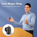 Presentation Clicker PowerPoint Wireless Presenter Remote: Laser Pointer Finger - Image 2