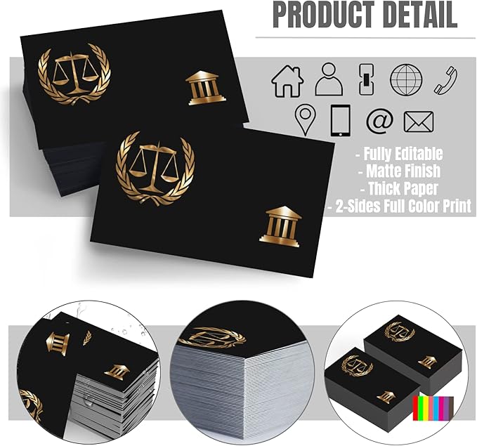 Custom Business Cards Double-Sided Personalized Stationery | Professional - Image 2