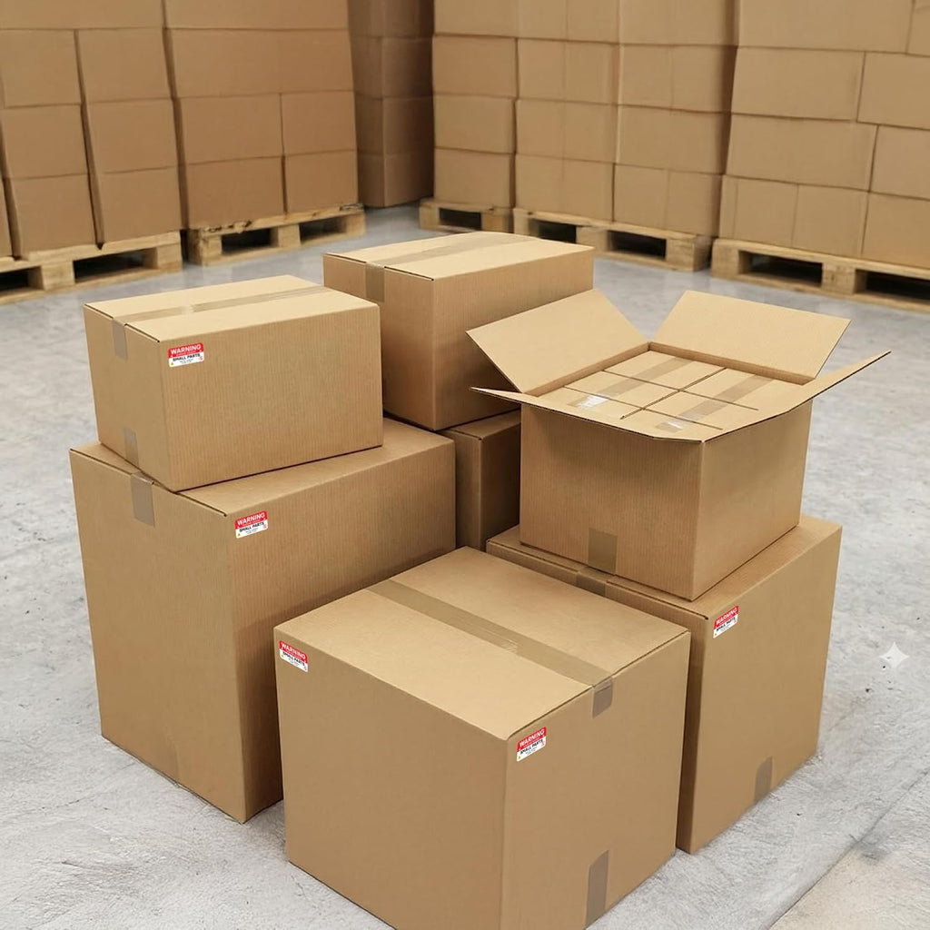 500pcs Small Parts Warning Stickers 1" x 2" | Not for Children Safety Warning Labels for Shipping