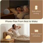 housbay sunrise alarm clock with white noise sound, package contents