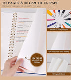 UEBZFOCS Dotted Notebook, Spiral Notebook Journal 8.5” x 11”, A4 Large Dot Grid - Image 4