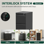 Yukimo 2 Drawer File Cabinet - Image 8