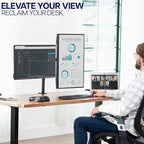VIVO Dual Monitor Desk Mount, Holds 2 Computer Screens up to 30 inches and - Image 9