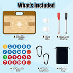 Torlam Magnetic Dry Erase Coach Board, Basketball Coaching Clipboard - Image 7