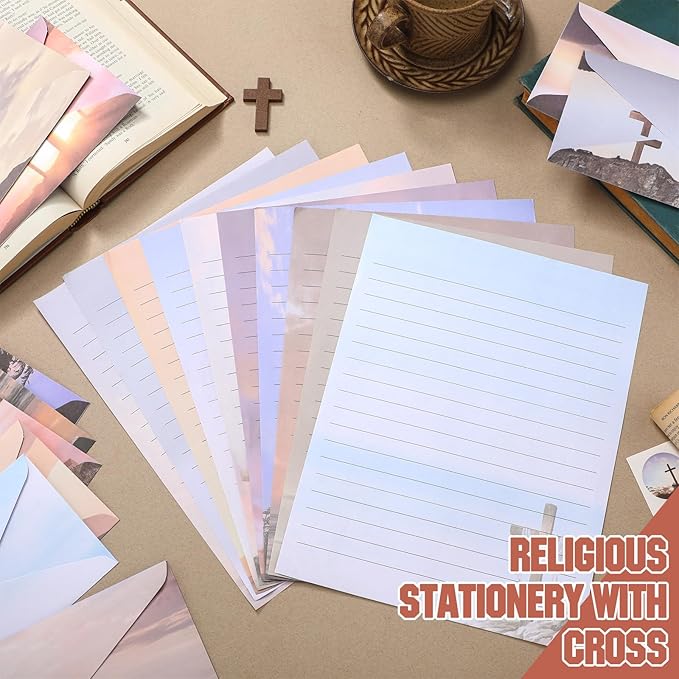 TaoBary 160 Pcs Stationery Paper Set 50 Double Sided Stationery Papers - Image 4