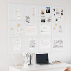 Neatsure Large Cork Board for Wall, 12 Panels Felt Tiles Tack Push Pin Board - Image 2