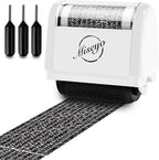Miseyo Wide Identity Theft Protection Roller Stamp Set by Miseyo