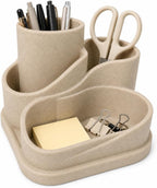 aesthetic desk organizer, cute pencil holder, boho office, main product view