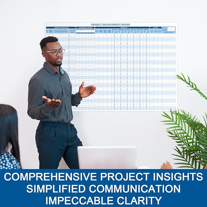 Lincia Large Magnetic Portfolio Project Management Board Set 24" x 36" Reusable - Image 5