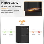 Bestoo 2-Drawer File Cabinet - Image 9