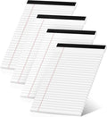 Roneky Legal Pads 5x8 Inch, 4 Pack, Narrow Ruled, 5x8 White Legal Pad, Mini by NotePads