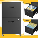 SteeLoong 2 Drawer File Cabinet - Image 7