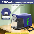 AFMAT 6-Hole Electric Pencil Sharpener, Cordless & Rechargeable, Pencil - Image 6