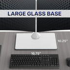 vivo dual monitor desk stand for 13 to, close-up detail