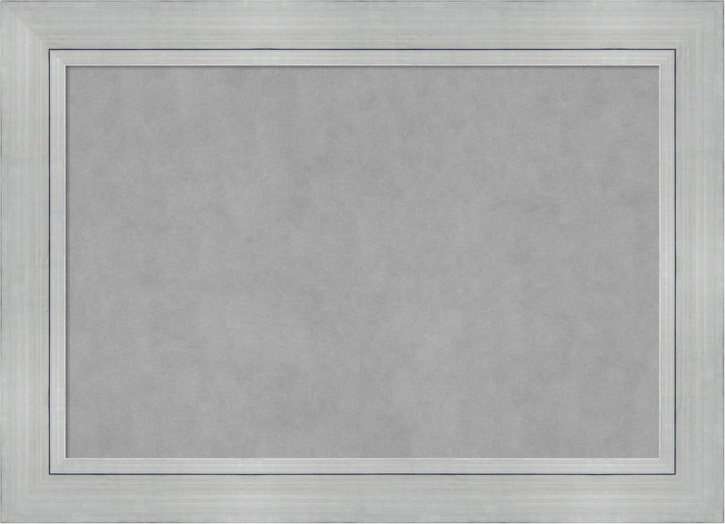 Amanti Art Silver Framed Magnetic Board 31x43 Large Vision Board