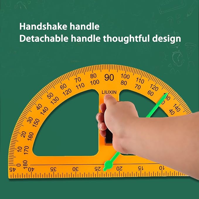 Magnetic Geometry Tool, School Supplies Protractor Compass Set, Teacher Board - Image 4