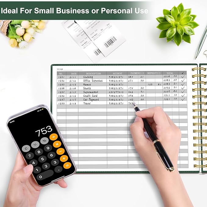 HAUTOCO Hardcover Accounting Ledger Book - Image 4