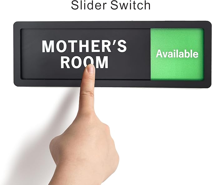 Mother's Room Sign – Privacy In Use / Available Slide Switch Sign, Premium - Image 4