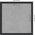 Amanti Art Black Framed Magnetic Board 22x22 Medium Vision Board - Image 2