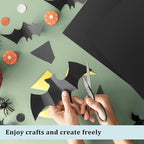 OcePor 100 Sheets Black Cardstock 9” x 12”, 92lb/250gsm Black Card Stock - Image 5