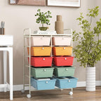 GOFLAME 10-Drawer Rolling Storage Cart, Art Craft Storage Organizer on Wheels - Image 8