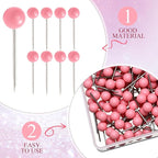 WILLBOND 500 Pack Map Push Pins Map Tacks Small Round Head Push Pins Thumb Tacks - Image 4