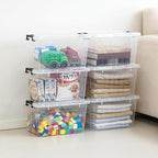 Citylife 22 QT Clear Plastic Storage Bins - Image 5
