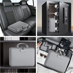 Fireproof File Organizer with Lock, Hard-Shell Case Fireproof Document Box with - Image 6