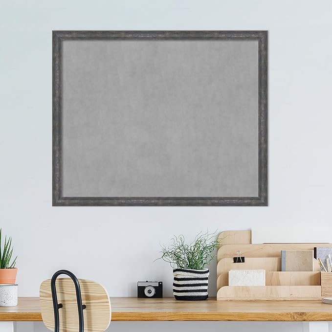 Amanti Art Grey Framed Magnetic Board 35x43 X-Large Vision Board - Image 5
